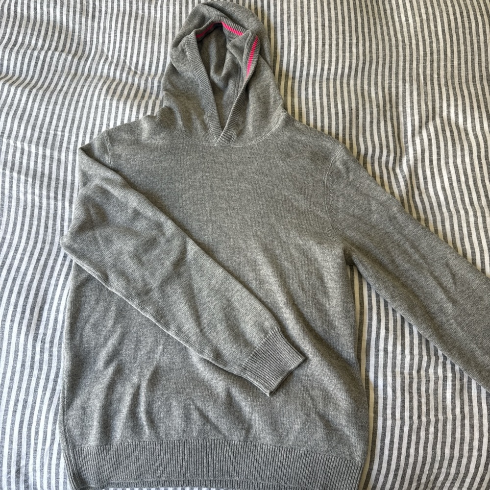 Gray Hooded Men's Sweater